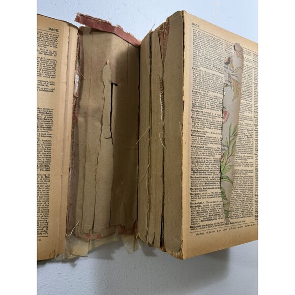 RARE Websters Encyclopedic Dictionary Hardcover 1944 Consolidated Book VTG - Picture 10 of 16